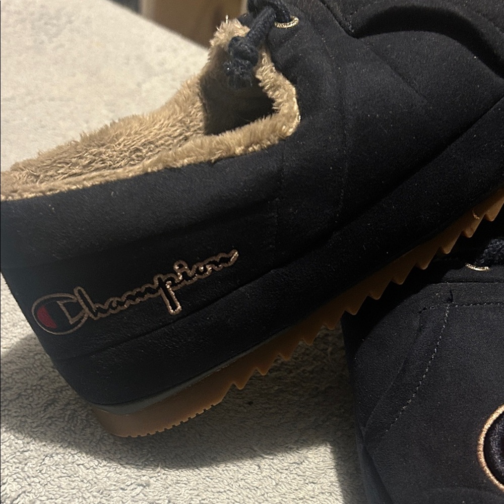 Champion Blue Shoes with Tan Lining